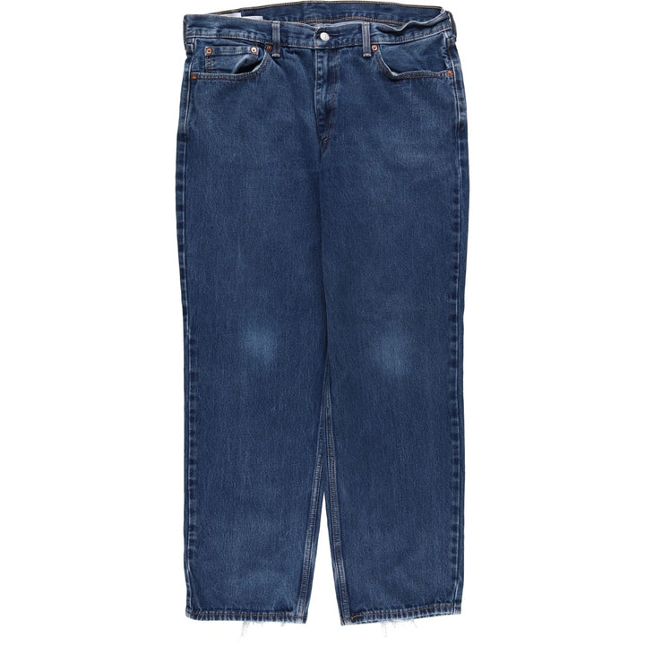 Levi's 550 tapered denim pants for men, size W38 cotton blue type Vintage Second Hand