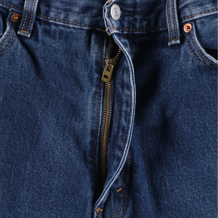 Levi's 550 tapered denim pants for men, size W38 cotton blue type Vintage Second Hand