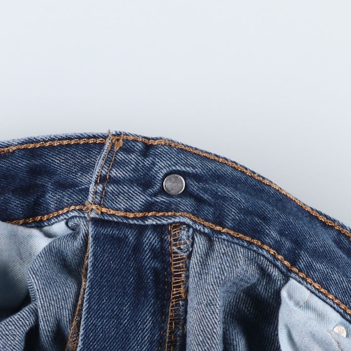 Levi's 550 tapered denim pants for men, size W38 cotton blue type Vintage Second Hand