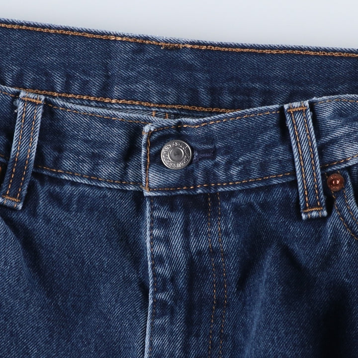 Levi's 550 tapered denim pants for men, size W38 cotton blue type Vintage Second Hand