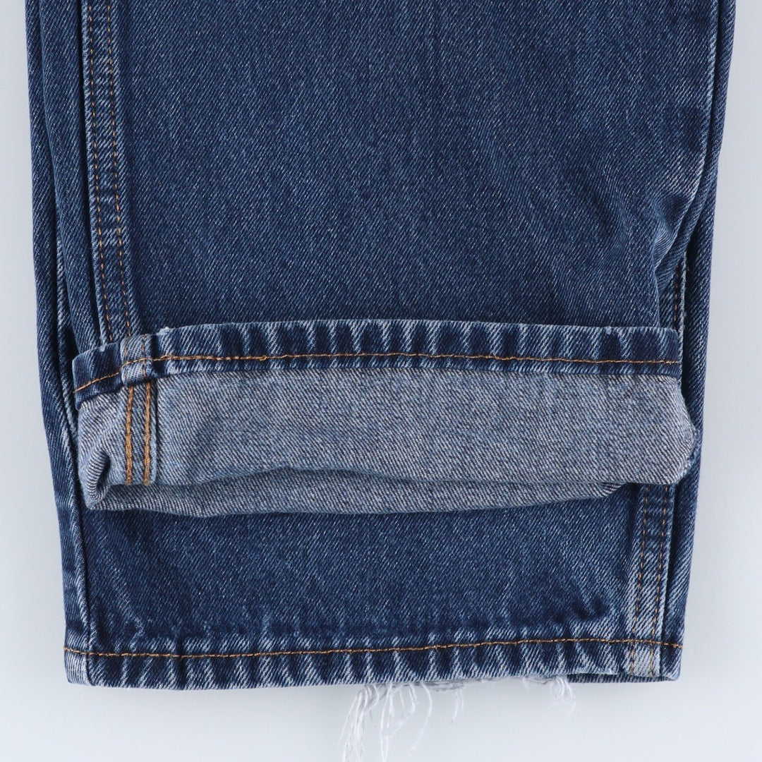 Levi's 550 tapered denim pants for men, size W38 cotton blue type Vintage Second Hand