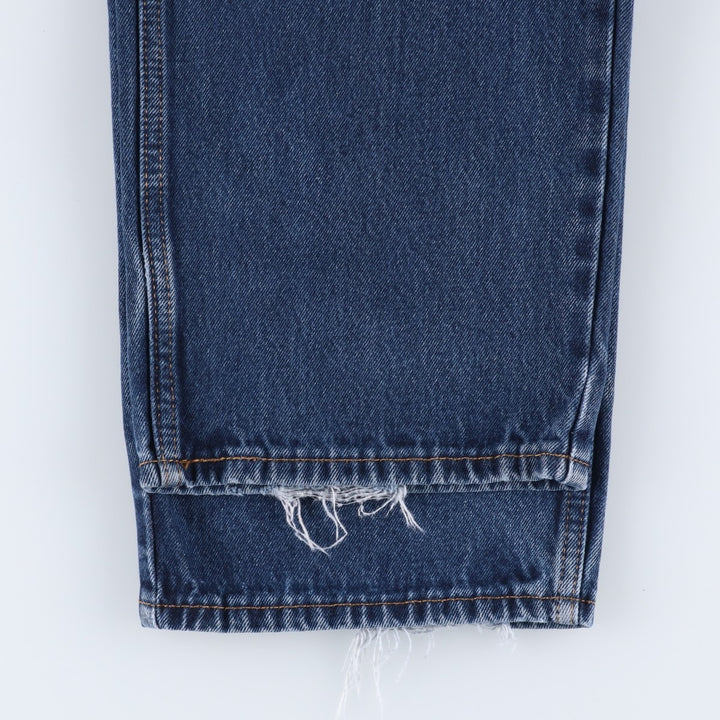 Levi's 550 tapered denim pants for men, size W38 cotton blue type Vintage Second Hand