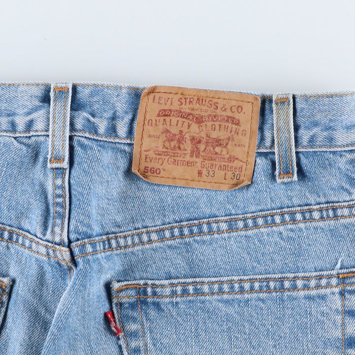 2000'S Levi's 00560-4834 Loose Fit Tapered Leg Denim Pants, Men's W32 equivalent. cotton blue type Vintage Second Hand