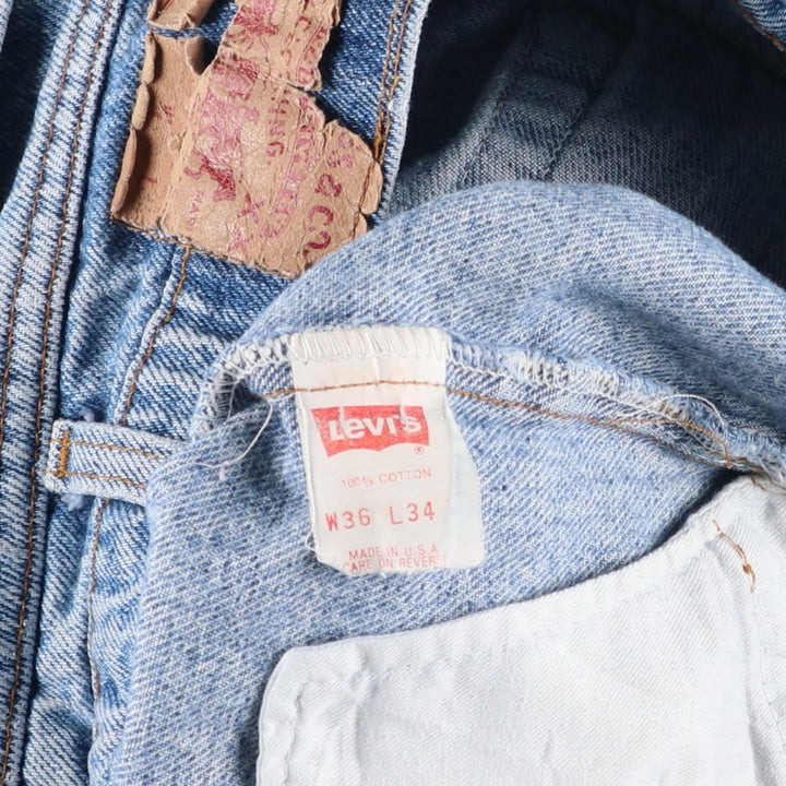 90s-00'S Levi's 00550-4891 Tapered Denim Pants, Made in USA, Men's W34 (approx.), Vintage cotton blue type Vintage Second Hand