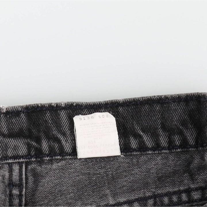 90'S Levi's 560 LOOSE FIT TAPERED LEG Black Denim Tapered Denim Pants Made in USA Men's W32 Vintage cotton black type Vintage Second Hand