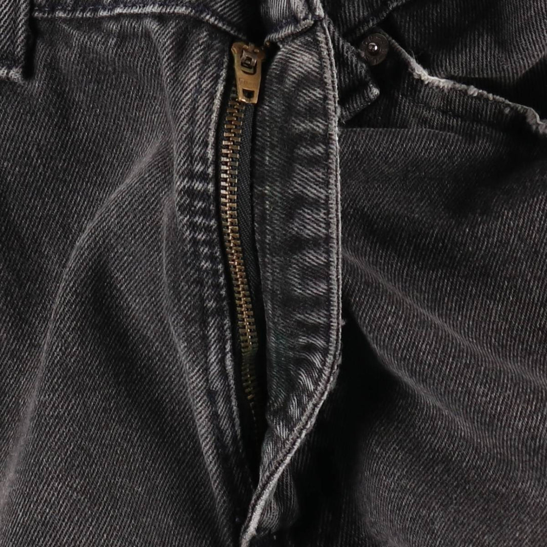 90'S Levi's 560 LOOSE FIT TAPERED LEG Black Denim Tapered Denim Pants Made in USA Men's W32 Vintage cotton black type Vintage Second Hand