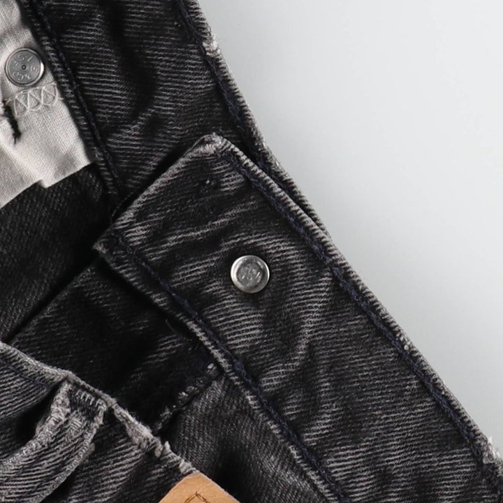 90'S Levi's 560 LOOSE FIT TAPERED LEG Black Denim Tapered Denim Pants Made in USA Men's W32 Vintage cotton black type Vintage Second Hand
