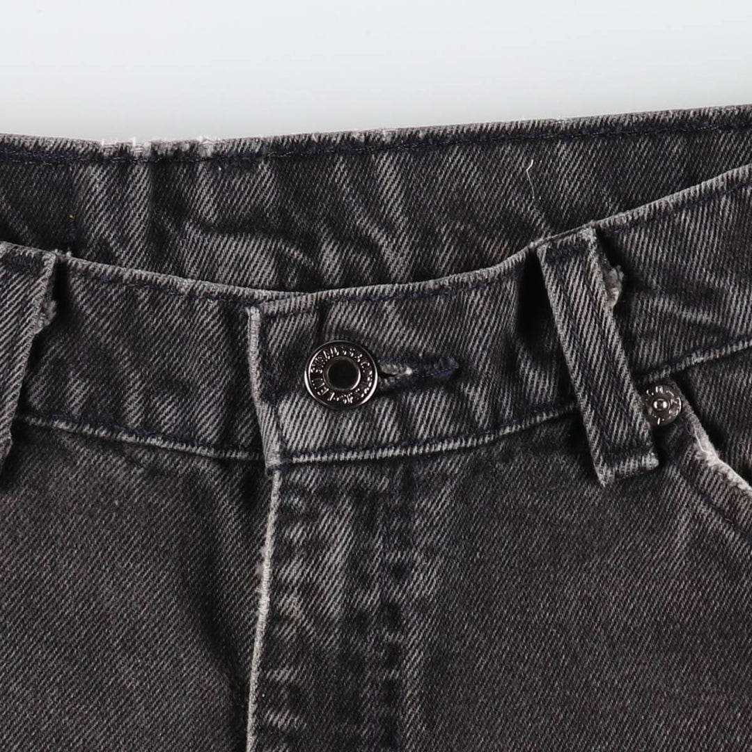 90'S Levi's 560 LOOSE FIT TAPERED LEG Black Denim Tapered Denim Pants Made in USA Men's W32 Vintage cotton black type Vintage Second Hand