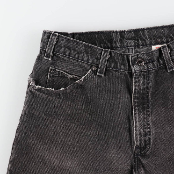 90'S Levi's 560 LOOSE FIT TAPERED LEG Black Denim Tapered Denim Pants Made in USA Men's W32 Vintage cotton black type Vintage Second Hand