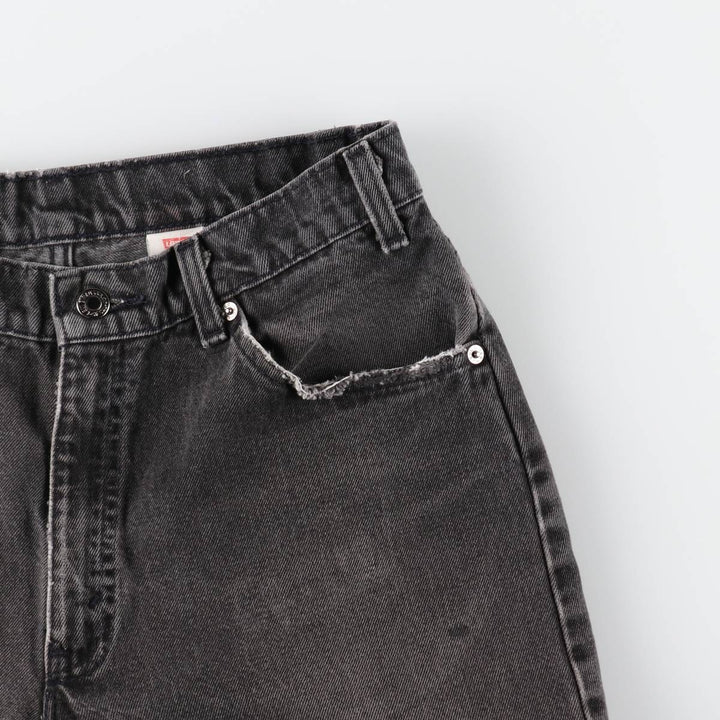 90'S Levi's 560 LOOSE FIT TAPERED LEG Black Denim Tapered Denim Pants Made in USA Men's W32 Vintage cotton black type Vintage Second Hand