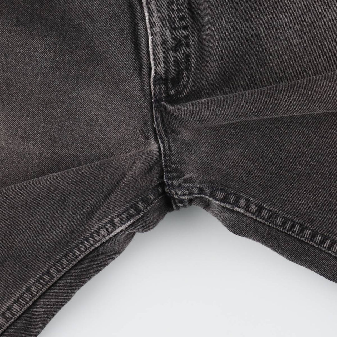 90'S Levi's 560 LOOSE FIT TAPERED LEG Black Denim Tapered Denim Pants Made in USA Men's W32 Vintage cotton black type Vintage Second Hand
