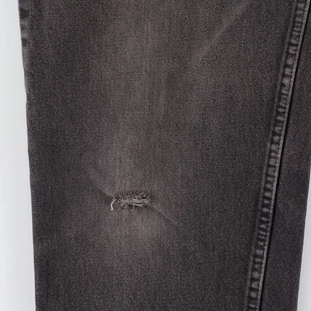 90'S Levi's 560 LOOSE FIT TAPERED LEG Black Denim Tapered Denim Pants Made in USA Men's W32 Vintage cotton black type Vintage Second Hand