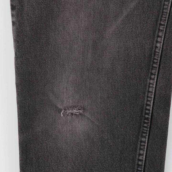 90'S Levi's 560 LOOSE FIT TAPERED LEG Black Denim Tapered Denim Pants Made in USA Men's W32 Vintage cotton black type Vintage Second Hand