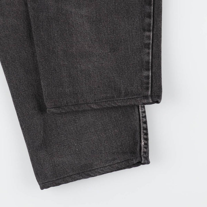 90'S Levi's 560 LOOSE FIT TAPERED LEG Black Denim Tapered Denim Pants Made in USA Men's W32 Vintage cotton black type Vintage Second Hand