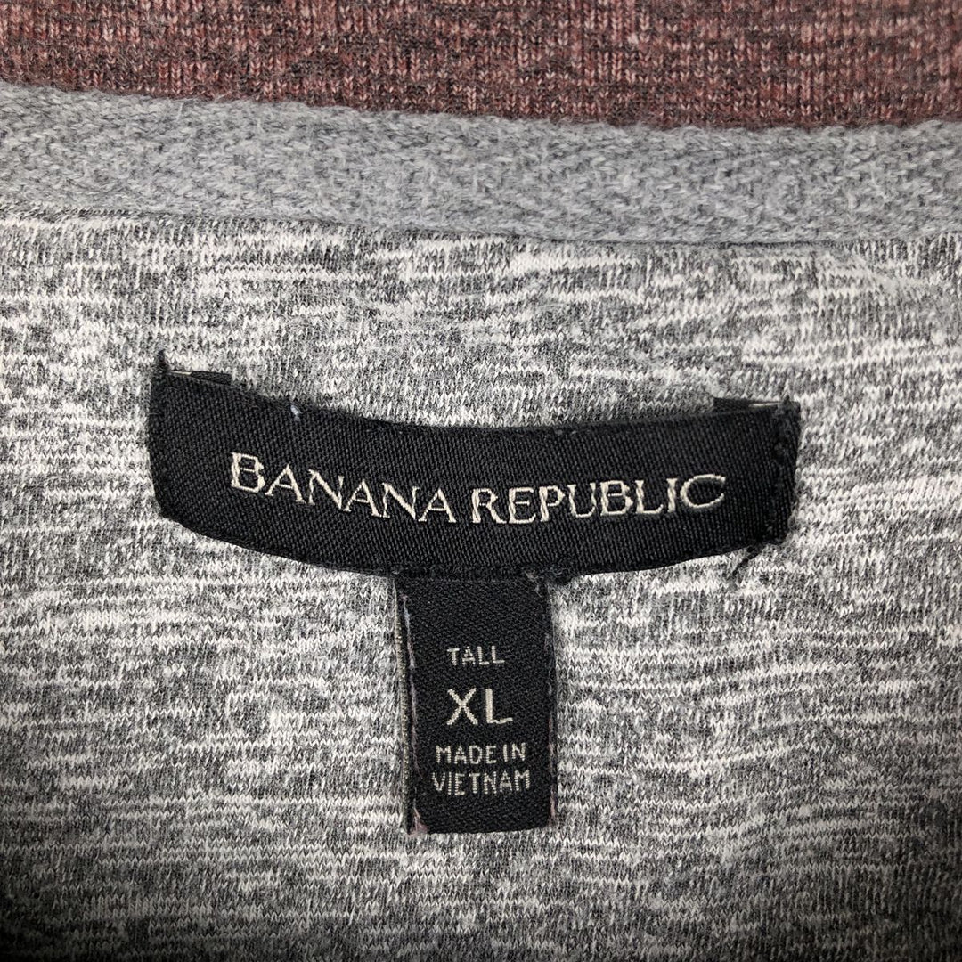 Banana Republic Thermal Long T-Shirt, Men's XL cotton red type reddish brown Vintage Second Hand