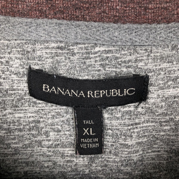 Banana Republic Thermal Long T-Shirt, Men's XL cotton red type reddish brown Vintage Second Hand