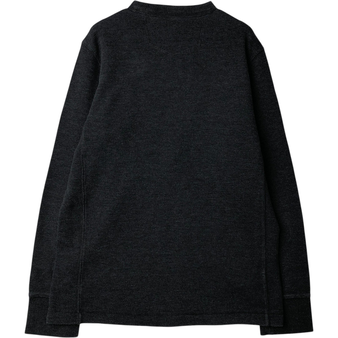 Eddie Bauer Thermal T-Shirt, Waffle, Men's Size M cotton gray type Vintage Second Hand