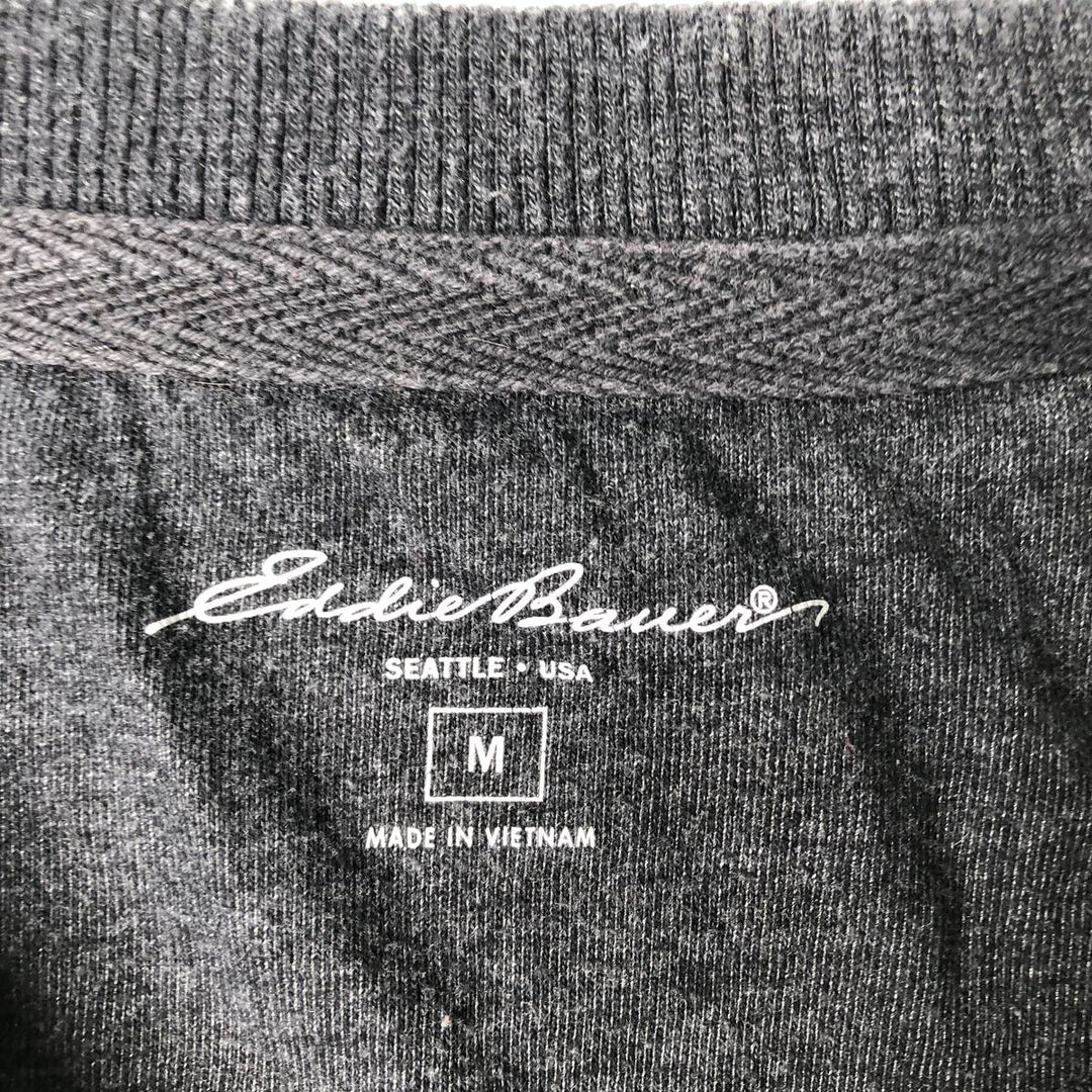 Eddie Bauer Thermal T-Shirt, Waffle, Men's Size M cotton gray type Vintage Second Hand