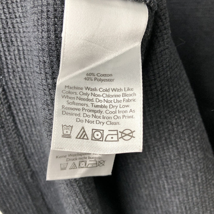 Eddie Bauer Thermal T-Shirt, Waffle, Men's Size M cotton gray type Vintage Second Hand