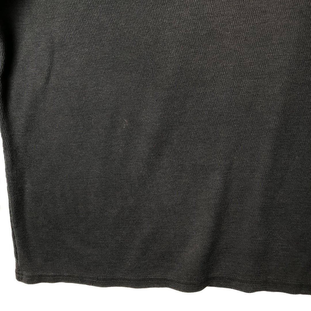 Harley-Davidson Skull Pattern Thermal Long T-Shirt, Honeycomb, Men's XXL unclear black type Vintage Second Hand