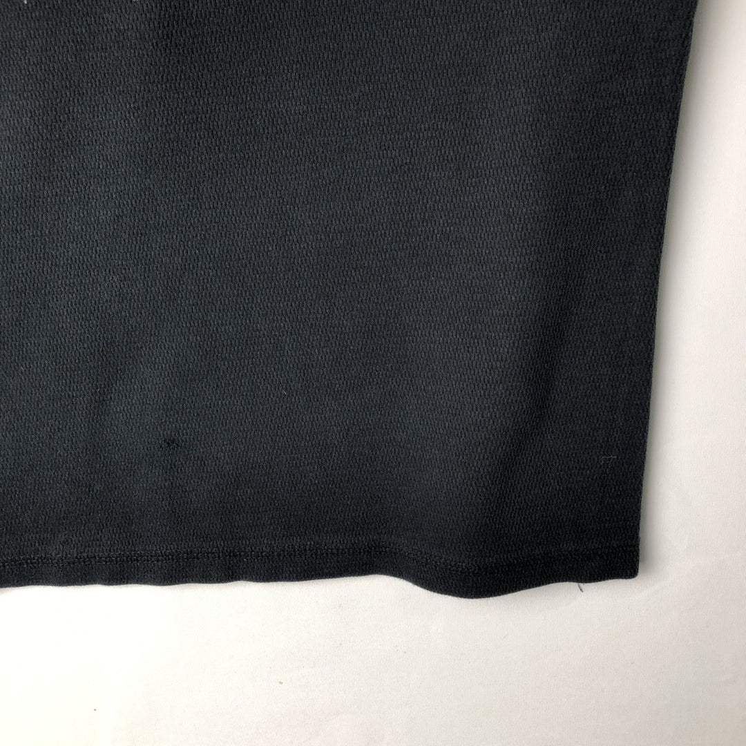 Harley-Davidson Motorcycle Tribal Thermal Long-Sleeve T-Shirt Honeycomb Pattern, Men's Size M (approx.) unclear black type Vintage Second Hand