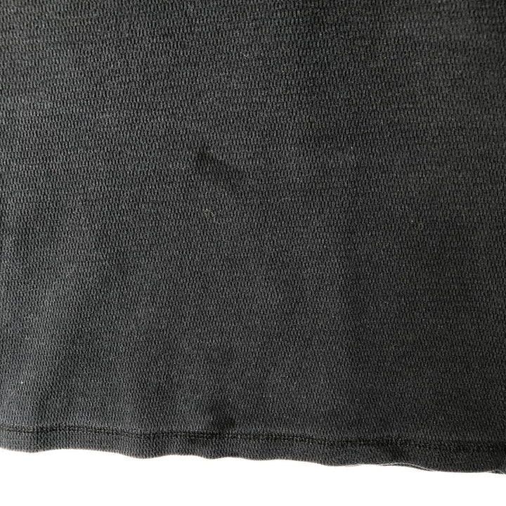 Harley-Davidson Motorcycle Tribal Thermal Long-Sleeve T-Shirt Honeycomb Pattern, Men's Size M (approx.) unclear black type Vintage Second Hand