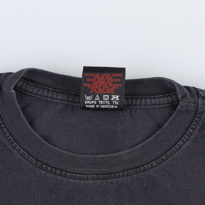 2000'S Harley-Davidson Wolf Pattern Motorcycle T-Shirt, Men's Size XL (approx.) cotton black type Vintage Second Hand