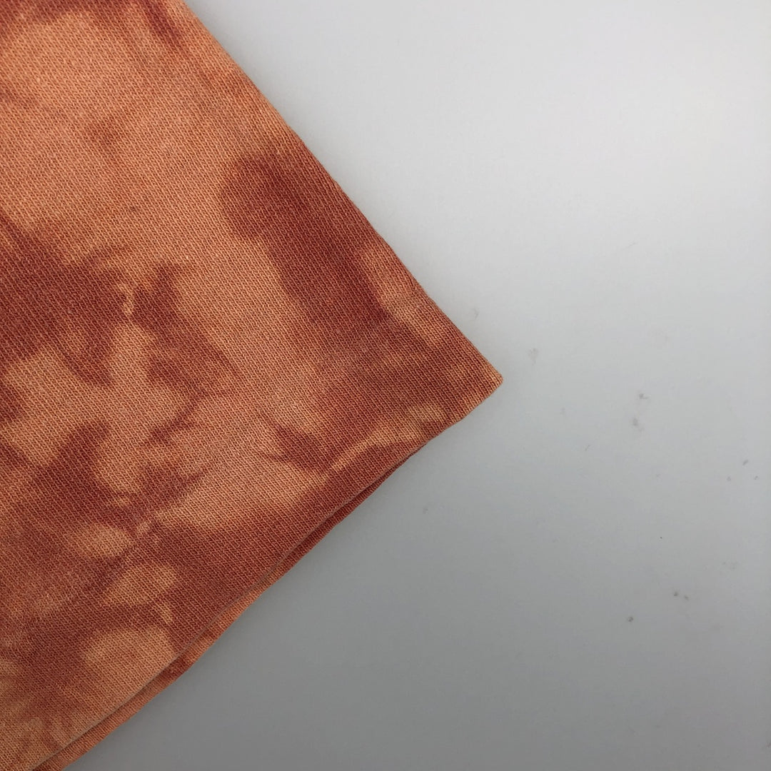 Harley-Davidson Tie-Dye Pattern Motorcycle T-Shirt, Made in USA, Men's Size XL (approx.) cotton orange type Vintage Second Hand