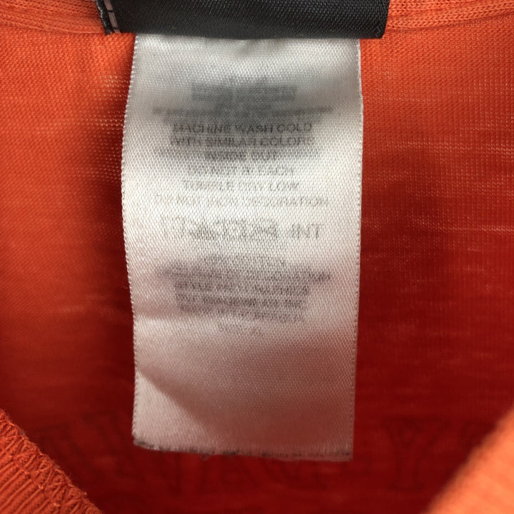 Harley-Davidson Motorcycle Bike T-shirt, Men's XL size cotton orange type Vintage Second Hand