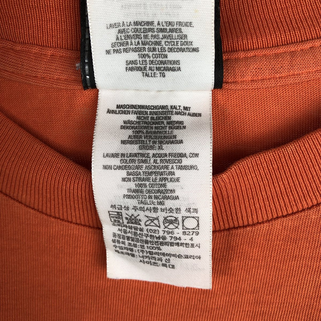 Harley-Davidson Motorcycle Bike T-shirt, Men's XL size cotton orange type Vintage Second Hand