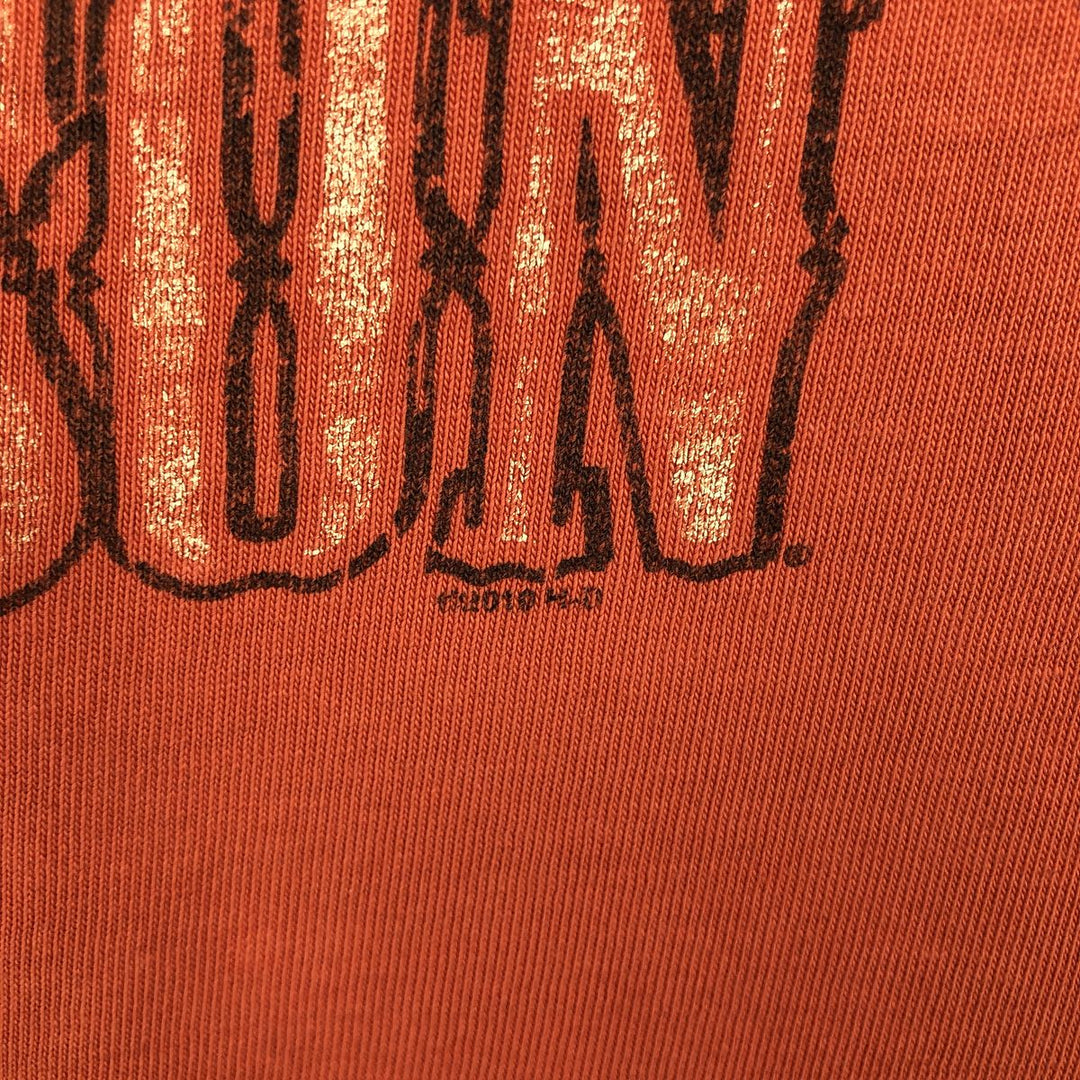 Harley-Davidson Motorcycle Bike T-shirt, Men's XL size cotton orange type Vintage Second Hand