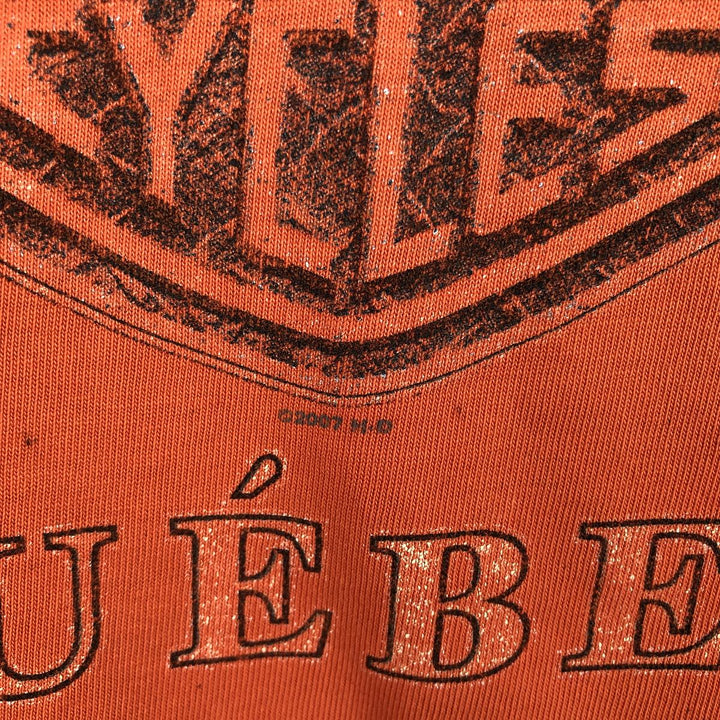 Harley-Davidson Motorcycle Bike T-shirt, Men's XL size cotton orange type Vintage Second Hand