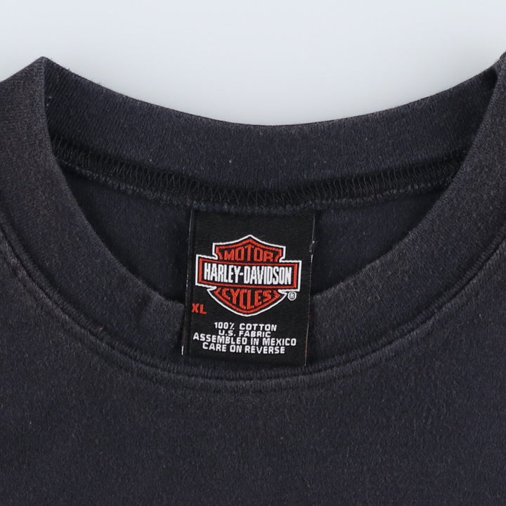 00'S Harley-Davidson Sleeveless Motorcycle Bike T-shirt Men's XL cotton black type Vintage Second Hand