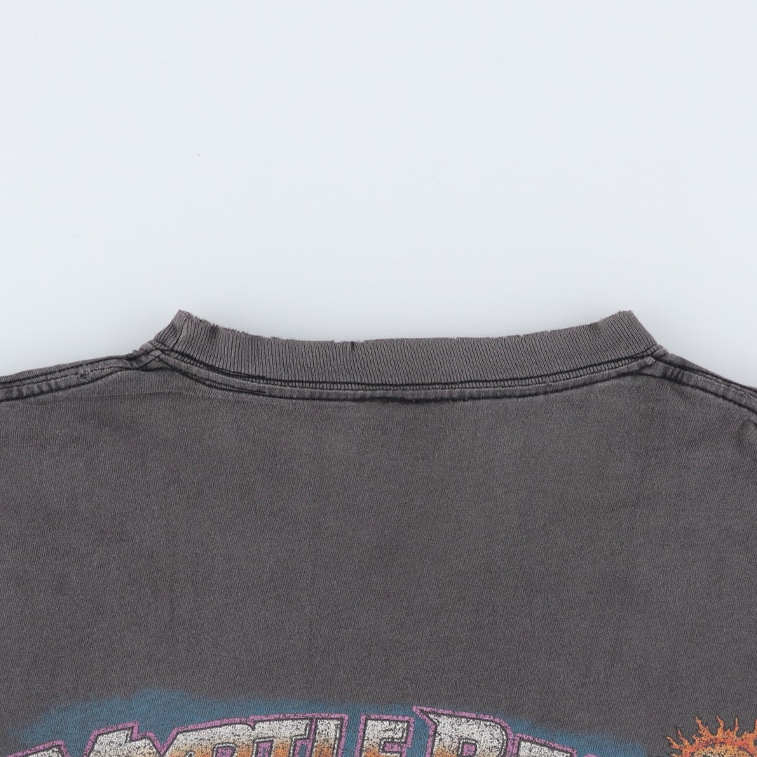 Harley-Davidson Cut-Off Motorcycle Bike T-Shirt, Men's Size L (approx.) unclear Charcoal Vintage Second Hand