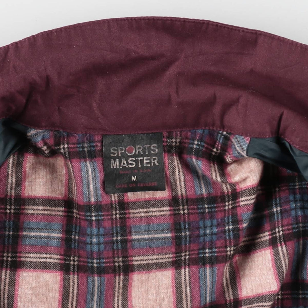 Sports Master Harrington Jacket Swing Top, Made in USA, Men's Size M (Equivalent), Vintage polyester red type reddish brown Vintage Second Hand