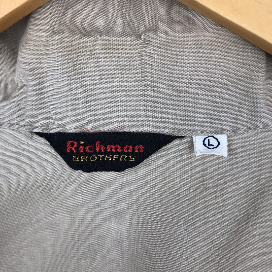 Richman Brothers Harrington Jacket Swing Top, Men's Size L (approx.) unclear Beige type Vintage Second Hand