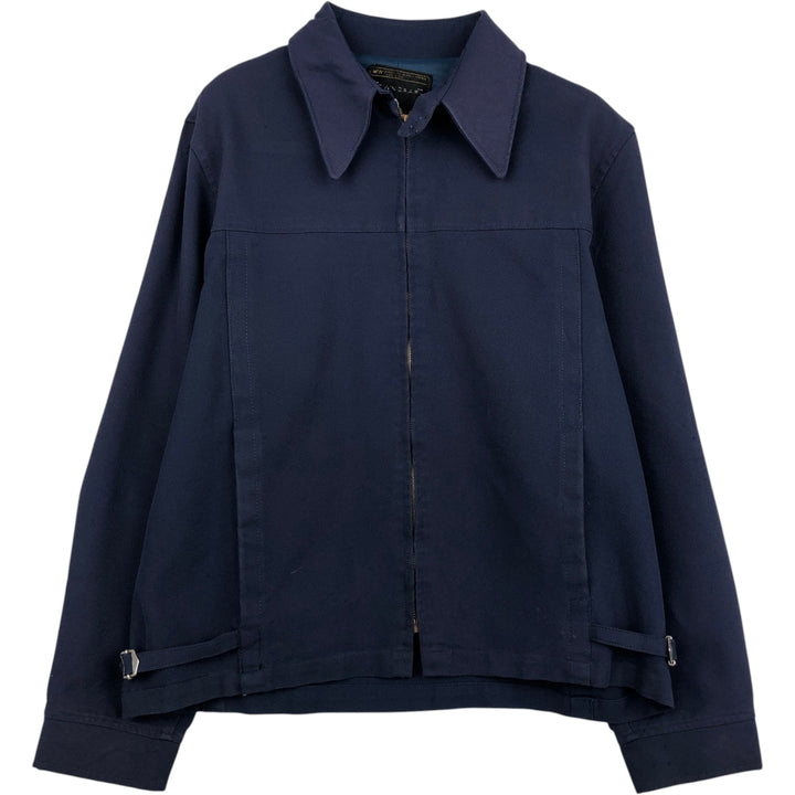 1970'S JCPenney TOWNCRAFT Swing Top Sports Jacket, Men's Size L (approx.) unclear navy blue type Vintage Second Hand