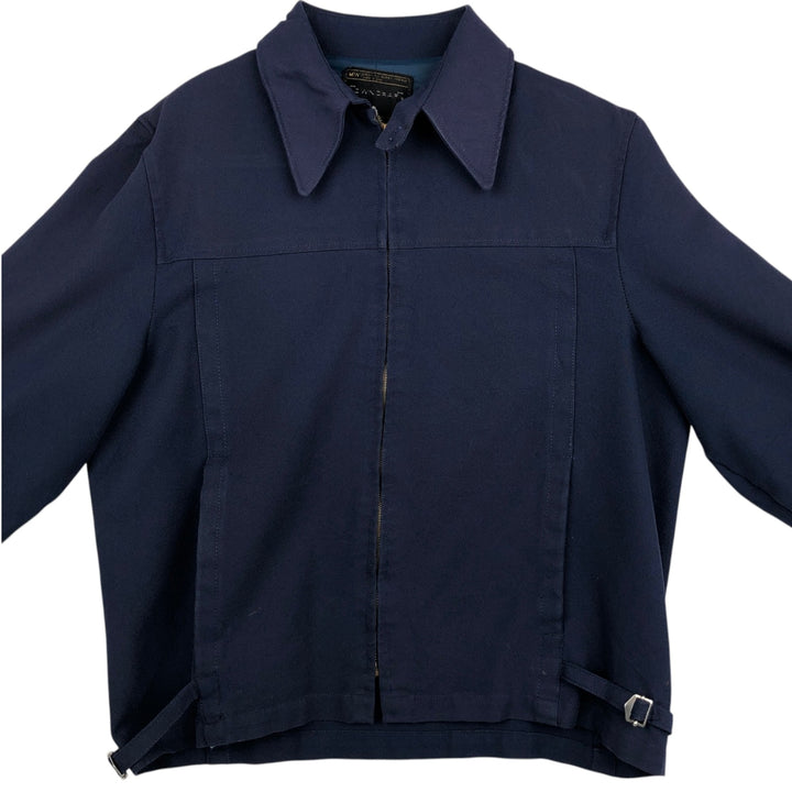 1970'S JCPenney TOWNCRAFT Swing Top Sports Jacket, Men's Size L (approx.) unclear navy blue type Vintage Second Hand