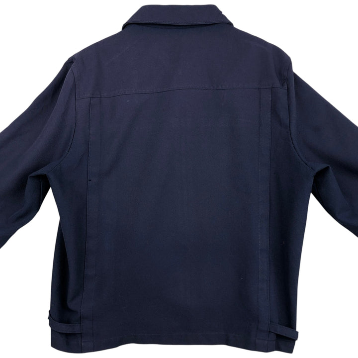 1970'S JCPenney TOWNCRAFT Swing Top Sports Jacket, Men's Size L (approx.) unclear navy blue type Vintage Second Hand