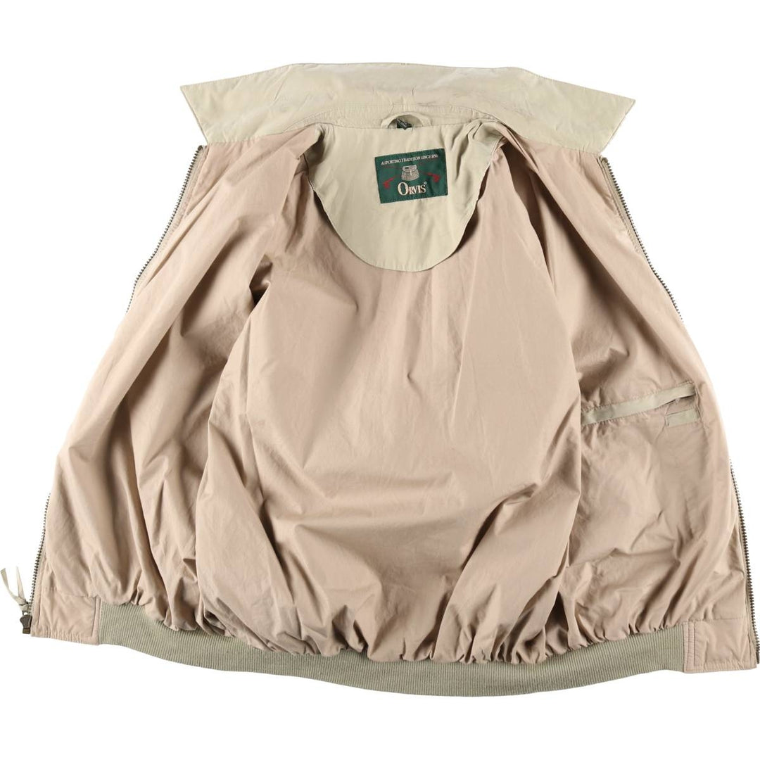 90'S Orvis Swing Top Sport Jacket, Men's Size S (approx.), Vintage polyester Beige type Vintage Second Hand