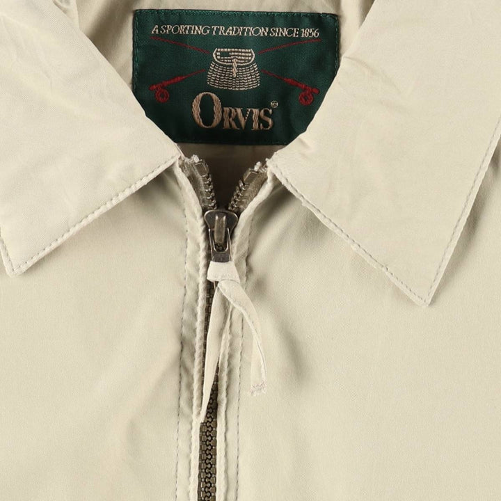 90'S Orvis Swing Top Sport Jacket, Men's Size S (approx.), Vintage polyester Beige type Vintage Second Hand