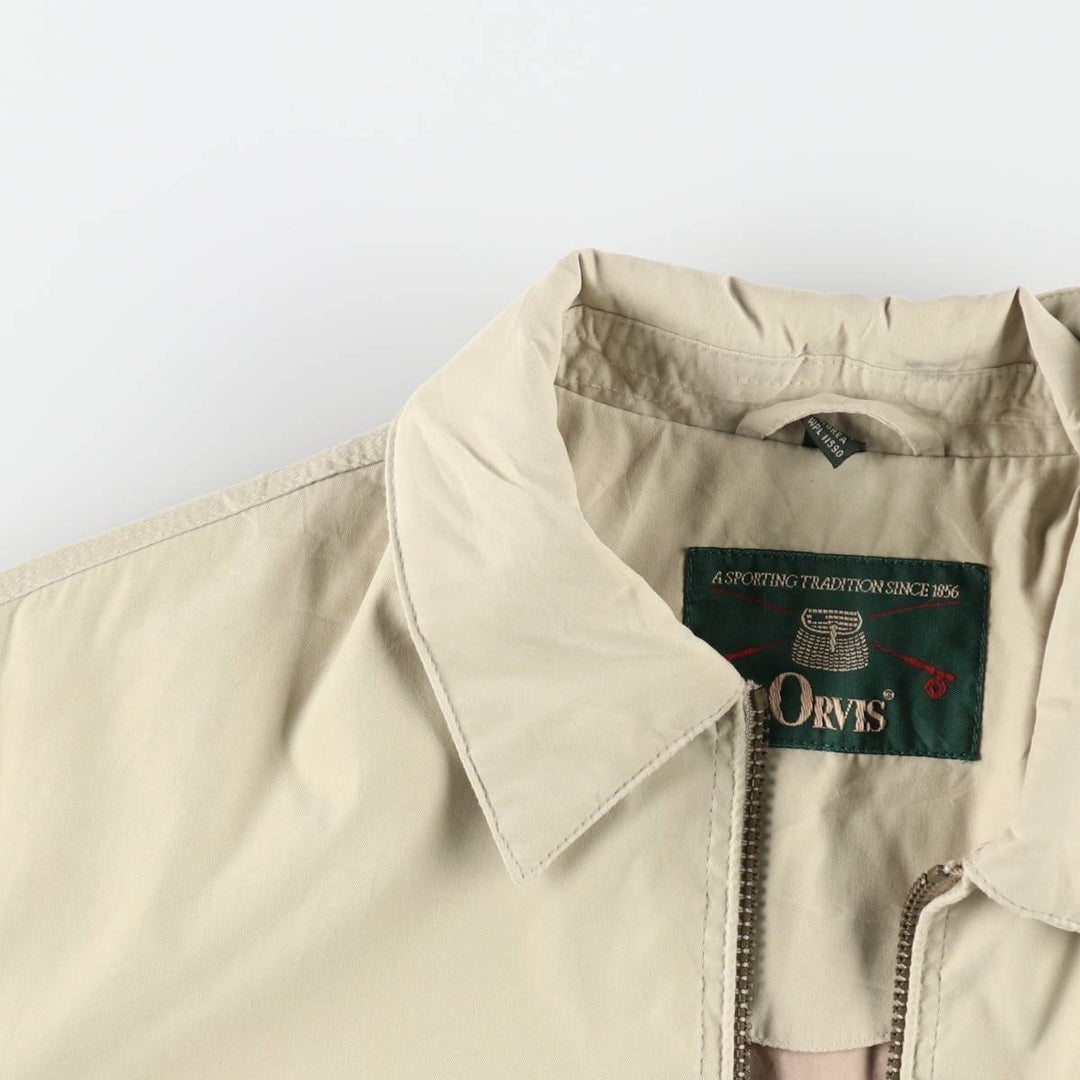 90'S Orvis Swing Top Sport Jacket, Men's Size S (approx.), Vintage polyester Beige type Vintage Second Hand
