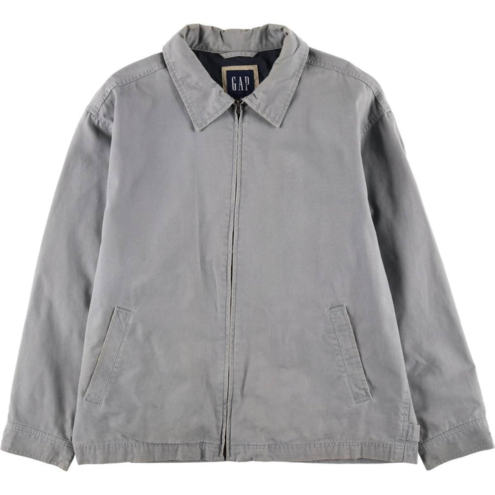 90s-00'S GAP Old Gap Swing Top Sport Jacket Men's XL equivalent Vintage cotton gray type Vintage Second Hand