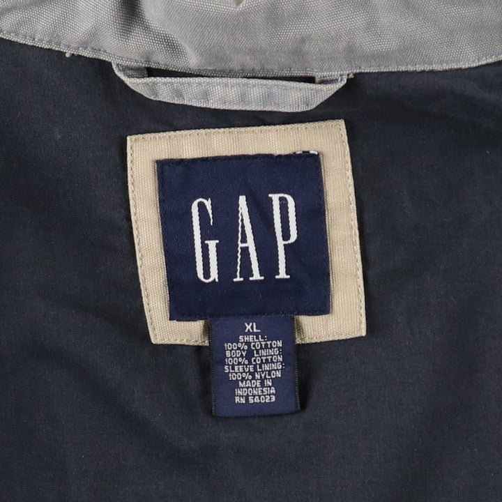 90s-00'S GAP Old Gap Swing Top Sport Jacket Men's XL equivalent Vintage cotton gray type Vintage Second Hand