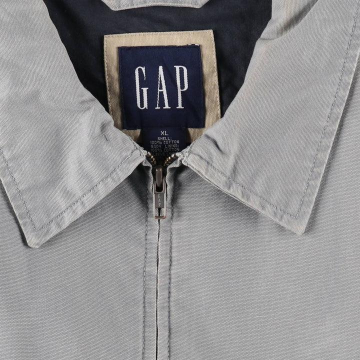 90s-00'S GAP Old Gap Swing Top Sport Jacket Men's XL equivalent Vintage cotton gray type Vintage Second Hand