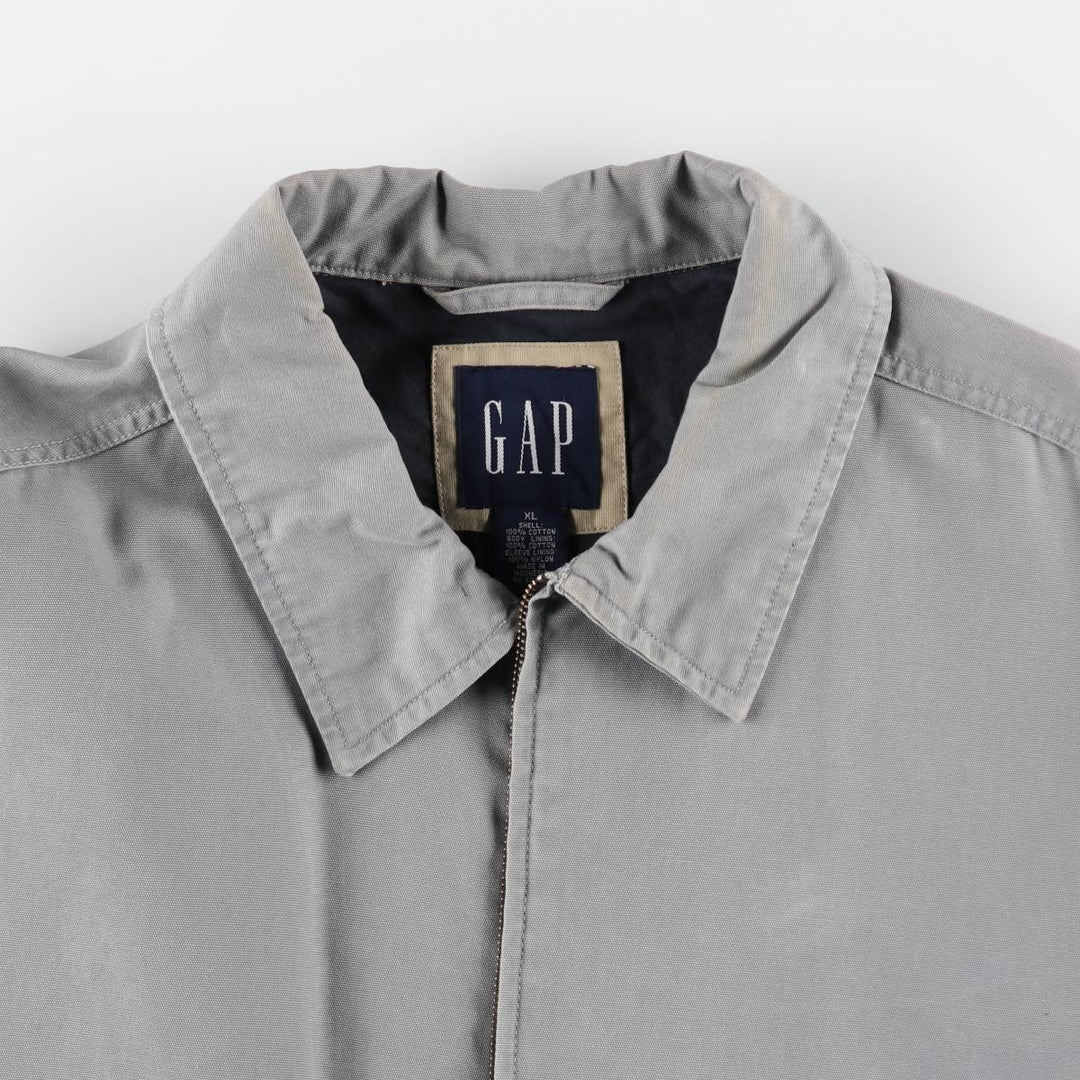 90s-00'S GAP Old Gap Swing Top Sport Jacket Men's XL equivalent Vintage cotton gray type Vintage Second Hand