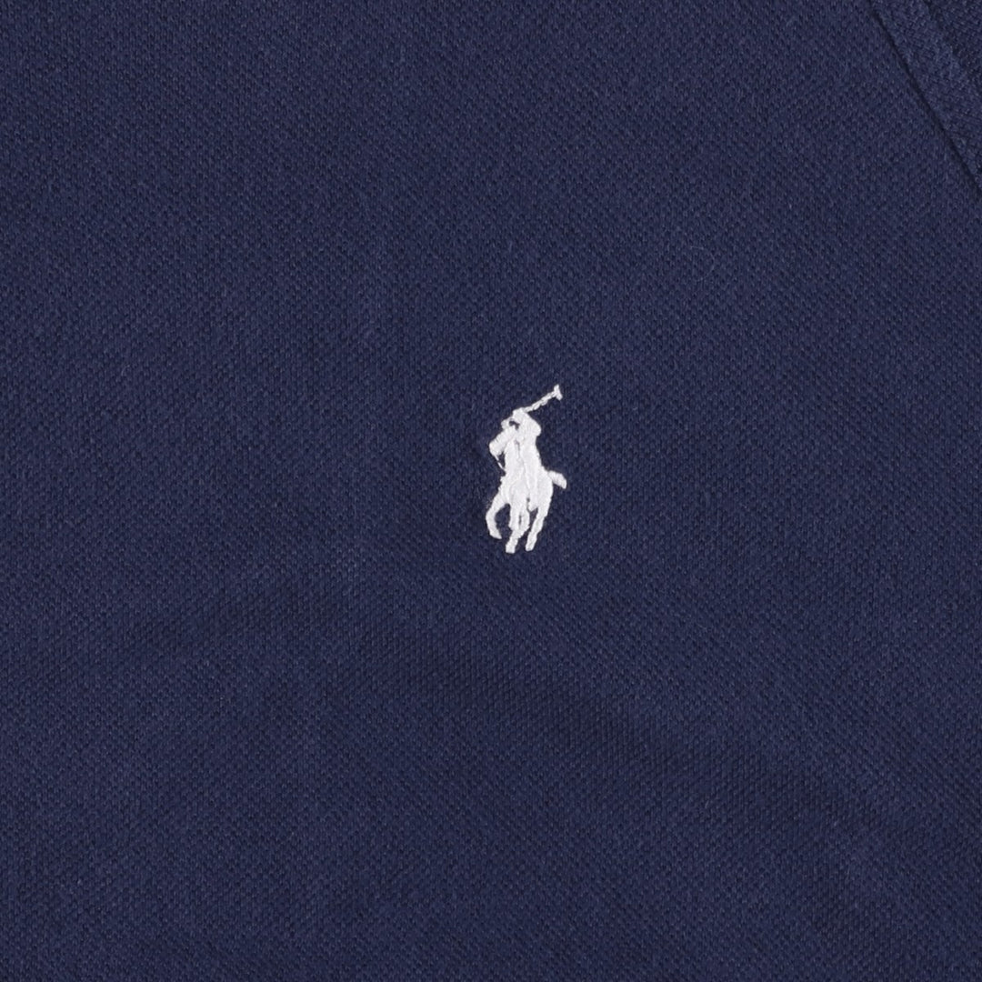 Ralph Lauren POLO RALPH LAUREN Harrington jacket type sweatshirt jacket, men's size XL equivalent. cotton navy blue type Vintage Second Hand