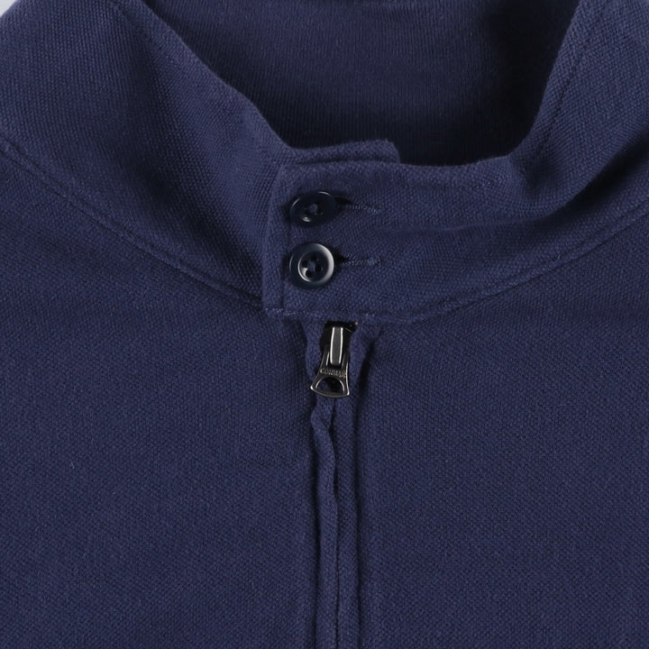 Ralph Lauren POLO RALPH LAUREN Harrington jacket type sweatshirt jacket, men's size XL equivalent. cotton navy blue type Vintage Second Hand