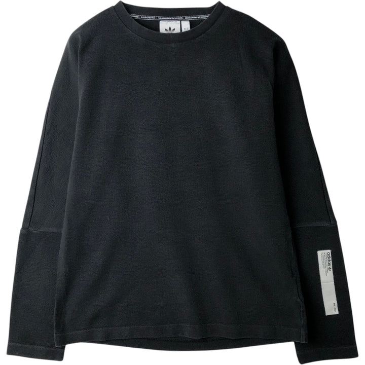Adidas thermal long-sleeve t-shirt, men's size XS. cotton black type Vintage Second Hand