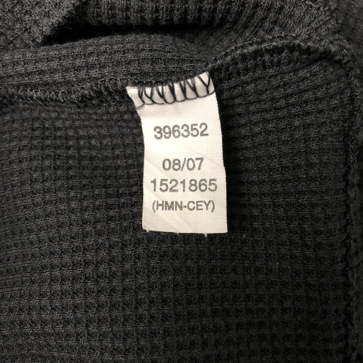 Tommy Hilfiger Thermal Long-Sleeve T-Shirt, Men's Size XL (approx.) cotton black type Vintage Second Hand